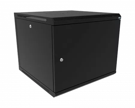 Шкаф телекоммуникационный настенный разборный МИКсистем 19" Keys 9U 600x600  дверь металл черный