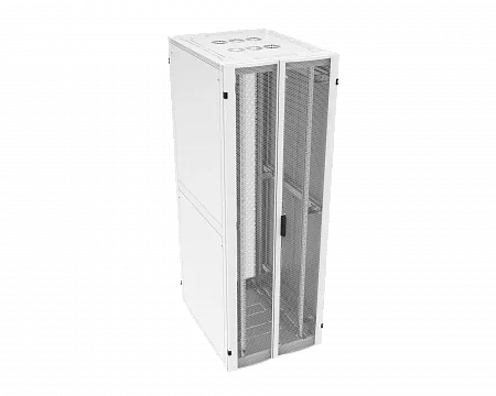 Шкаф телекоммуникационный напольный МИКсистем серия ECO+ 19" 48U 800*1200 дверь перфорация 2 створки/перфорация 2 створки серый